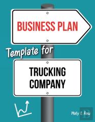 Business Plan Template For Trucking Company