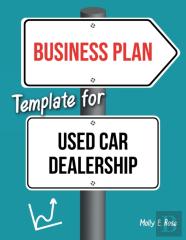 Business Plan Template For Used Car Dealership