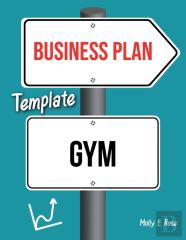 Business Plan Template Gym