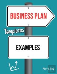Business Plan Templates Examples