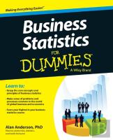 Business Statistics For Dummies