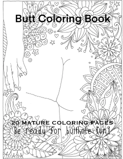 Bertrand.pt - Butt Coloring Book 20 Mature Coloring Pages Be Ready For Butthole Fun!