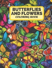 Butterflies And Flowers Coloring Book
