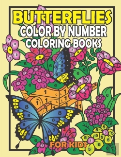Bertrand.pt - Butterflies Color By Number Coloring Book For Kids