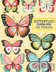 Butterflies Coloring Book For Toddlers