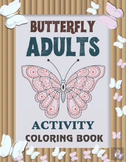 Bertrand.pt - Butterfly Adults Activity Coloring Book