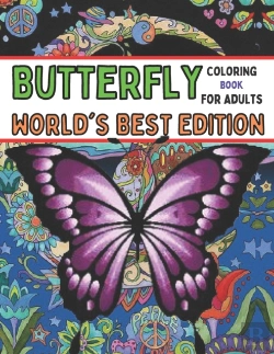 Bertrand.pt - Butterfly Coloring Book For Adults World'S Best Edition