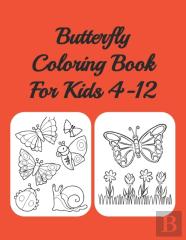 Butterfly Coloring Book For Kids 4-12