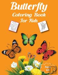 Butterfly Coloring Book For Kids Ages 3-6