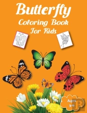 Butterfly Coloring Book For Kids Ages 3-6