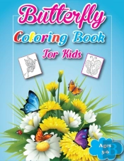 Butterfly Coloring Book For Kids Ages 3-6