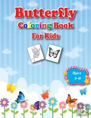 Butterfly Coloring Book For Kids Ages 3-6