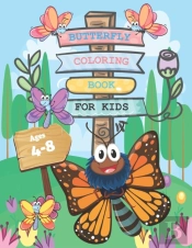 Butterfly Coloring Book For Kids Ages 4-8