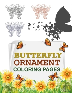 Bertrand.pt - Butterfly Ornament Coloring Pages