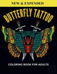 Butterfly Tattoo Coloring Book For Adults