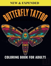 Butterfly Tattoo Coloring Book For Adults