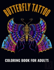 Butterfly Tattoo Coloring Book For Adults