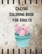 Cactus Coloring Book For Adults