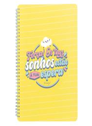 Caderno A4 - Força! Os teus Sonhos Estão à tua Espera