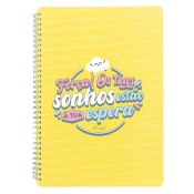 Caderno A4 - Força! Os teus Sonhos Estão à tua Espera