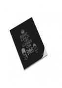 Caderno Agrafado A4 Quadriculado - Clever Silver