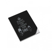 Caderno Agrafado A4 Quadriculado - Clever Silver