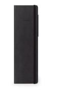 Caderno Liso Médio com Elástico - Preto