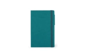 Caderno Liso Médio com Elástico - Verde Malaquite