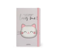 Bertrand.pt - Caderno Pautado Médio - I´m Not Perfect But My Cat Loves Me!