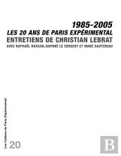 Cahier 20-20 Ans De Paris Expérimental