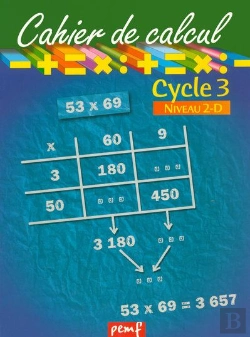 Bertrand.pt - Cahier De Calcul ; Cycle 3, Niveau 2-D