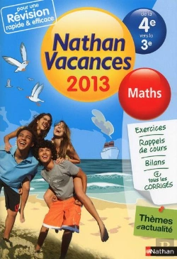 Bertrand.pt - Cahier De Vacances 2013 Mathematiques 4e/3e