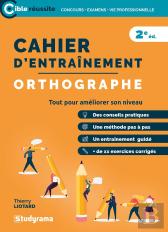 Cahier D'Entrainement ; Orthographe