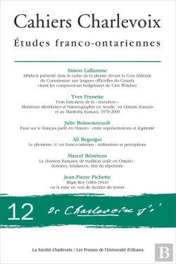 Bertrand.pt - Cahiers Charlevoix 12 : Études Franco-Ontariennes