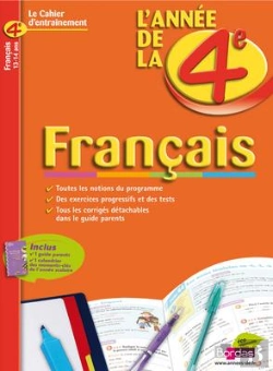 Bertrand.pt - Cahiers De L'Année De Français ; 4ème ; Cahier D'Entraînement 13-14 Ans