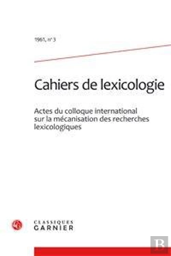 Bertrand.pt - Cahiers De Lexicologie. 1961, N  3
