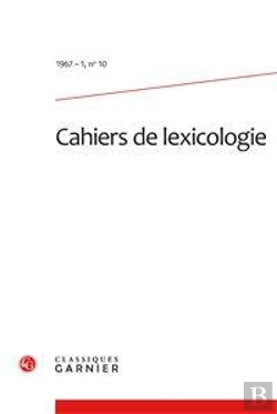 Bertrand.pt - Cahiers De Lexicologie. 1967-1, N  10