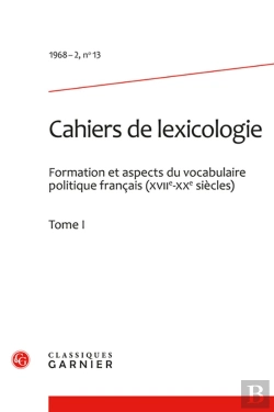 Bertrand.pt - Cahiers De Lexicologie. 1968-2, N  13