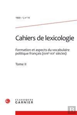Bertrand.pt - Cahiers De Lexicologie. 1969-1, N  14