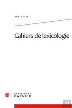 Bertrand.pt - Cahiers De Lexicologie. 1972-1, N  20