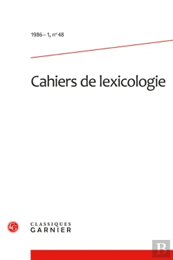 Bertrand.pt - Cahiers De Lexicologie. 1986-1, N  48
