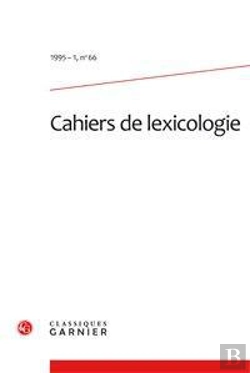 Bertrand.pt - Cahiers De Lexicologie. 1995-1, N  66