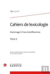 Cahiers De Lexicologie. 1997-2, N  71