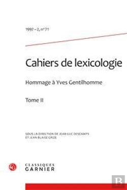 Bertrand.pt - Cahiers De Lexicologie. 1997-2, N  71