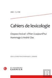 Cahiers De Lexicologie. 2002-1, N  80