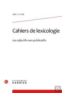 Bertrand.pt - Cahiers De Lexicologie. 2005-1, N  86
