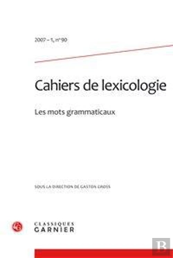 Bertrand.pt - Cahiers De Lexicologie. 2007-1, N  90