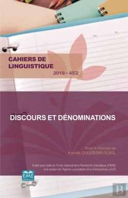 Bertrand.pt - Cahiers De Linguistique Tome 45 : Discours Et Dénominations (Édition 2019)