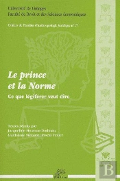Cahiers De L'Institut D'Anthropologie Juridique Tome 17 ; Le Prince Et La Norme ; Ce Que Légiférer Veut Dire
