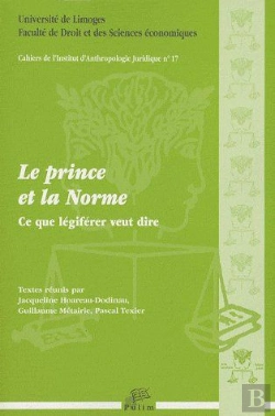 Bertrand.pt - Cahiers De L'Institut D'Anthropologie Juridique Tome 17 ; Le Prince Et La Norme ; Ce Que Légiférer Veut Dire